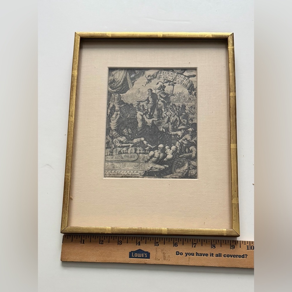 Antique Print-TITLE PAGE-ALLEGORY-NEPTUNE-ADMIRAL-SHIP-Van den Bosch-Hooghe-1683